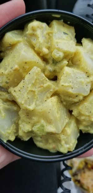 Potato salad  at Loving Hut in Arlington