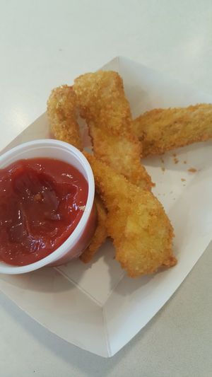 Crispy strips -- fried seitan strips (almost ate all of them before remembering to take a pic) at Loving Hut in Arlington