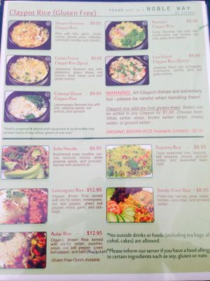 Rice dishes  at Loving Hut in Arlington