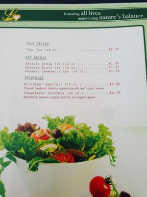 Drinks  at Loving Hut in Arlington