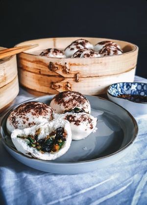 Steamed bun at Aura Dimsum Lab in Lisbon