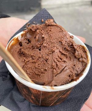 Vegan ice cream at Dark Sugars Cocoa House in South East London