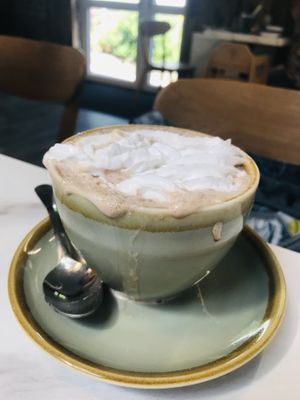 Hot choc at Wild Root in Southport