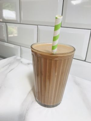 Cacao coffee smoothie at Wild Root in Southport