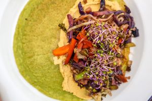 Wild Root Chickpea and Spinach protein omelette 😋 at Wild Root in Southport