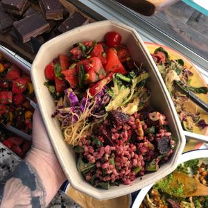 Takeaway salad box 💓🌈 at Wild Root in Southport