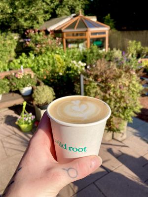 Takeaway coffee at Wild Root in Southport