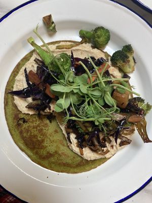 Protein pancake - one of the nicest meals I’ve ever had!!! at Wild Root in Southport