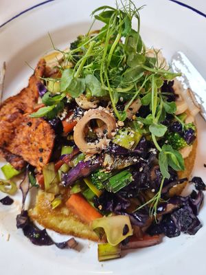 Chickpea green protein omelette   at Wild Root in Southport