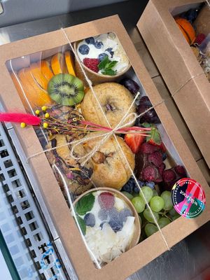Takeaway box in the shop at Wild Root in Southport