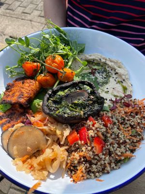 Buddha bowl at Wild Root in Southport