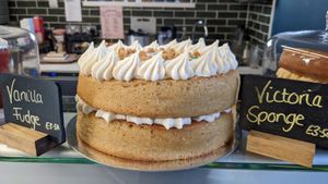 Vegan cake at Wild Root in Southport