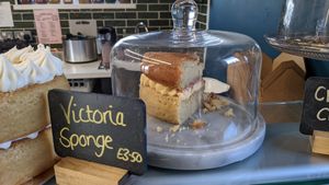Vegan cake at Wild Root in Southport