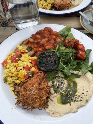 Vegan full breakfast   at Wild Root in Southport