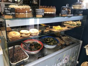 Well stocked counter   at Wild Root in Southport