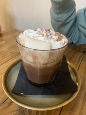 Hot choc  at Wild Root in Southport