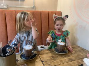 Hot chocolates   at Wild Root in Southport