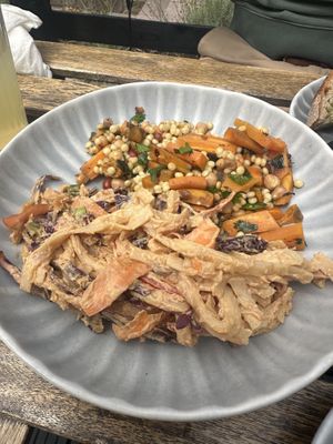 Delicious and nutritious salads   at Wild Root in Southport