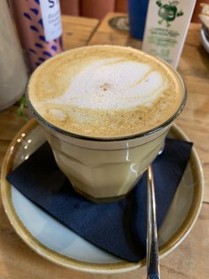 Turmeric Latte  at Wild Root in Southport