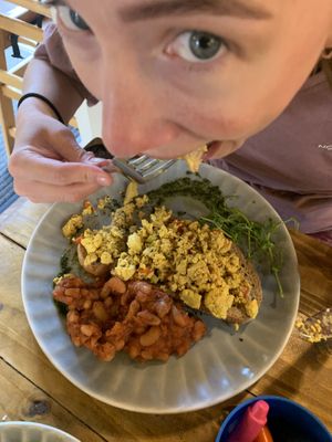 Been & tofu on toast 😂👀  at Wild Root in Southport