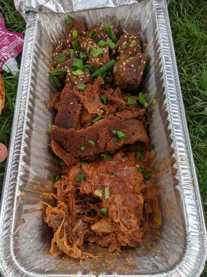 Korean BBQ, brisket and jackfruit at Blatch's Backyard BBQ - temporarily closed in Salt Lake City
