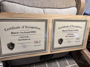 Awards  at Blatch's Backyard BBQ - temporarily closed in Salt Lake City