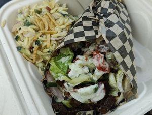 Wednesday special gyro with orzo salad at Blatch's Backyard BBQ - temporarily closed in Salt Lake City