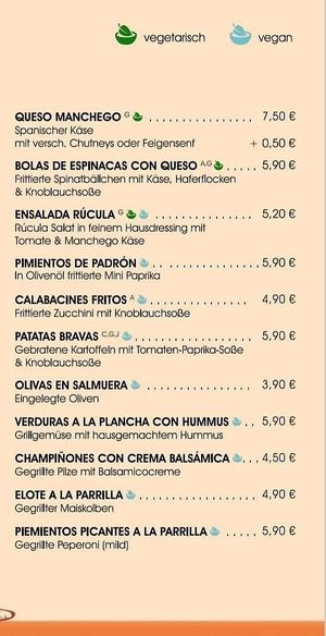 Vegane Tapas in blau gekennzeichnet at Storchenturm in Kaiserslautern