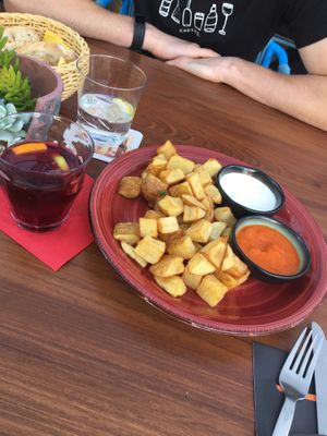 Leckere Patatas Bravas at Storchenturm in Kaiserslautern
