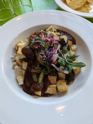 Tofu mole at Verde Cocina in Portland