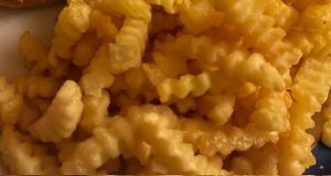 Crinkle cut fries   at The Round in Keswick