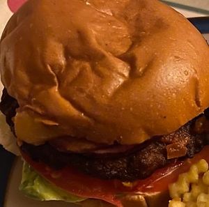 Eastern Fells burger (takeaway)  at The Round in Keswick