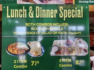 Lunch and Dinner special at Delhi Kitchen in San Diego