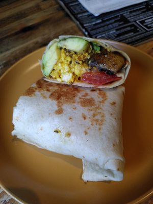 The vegan Ritz wrap (August 2024) at Northern Sole Café in Slaithwaite