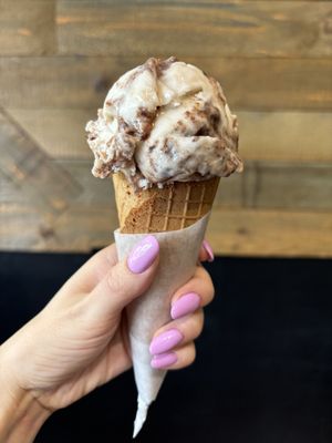 Tropical banana flambé ice cream - was good!  at Buttercreme in London