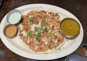 Tomato upthapam   at Udupi Dosa in London