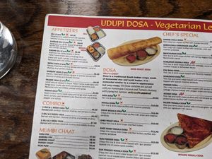 Green leaf is Vegan at Udupi Dosa in London