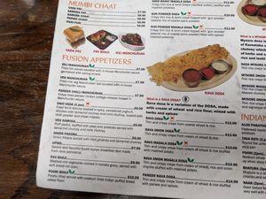 Green leaf is Vegan at Udupi Dosa in London