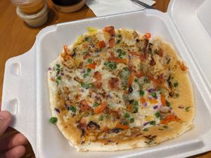 Mixed Vegetable Uthappam at Udupi Dosa in London