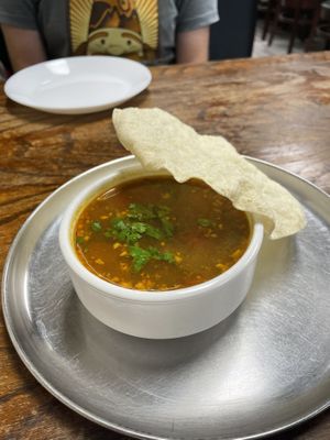 Spicy soup   at Udupi Dosa in London