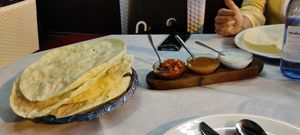 Papadum at Namaste Indian in Mallorca