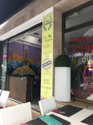 Entrance at Namaste Indian in Mallorca