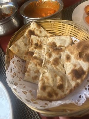 Roti, no vegan naan   at Namaste Indian in Mallorca
