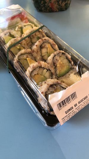 Quinoa brown rice avocado cucumber roll  at Whole Foods Market - Waterman in Providence