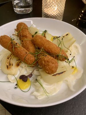 Cashew Kroketten mit Fenchel   at Piu in Bern