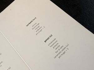 sorbets and gelati at Piu in Bern