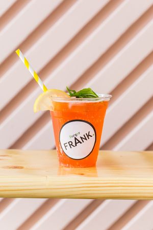 Housemade iced tea at Burger Frank in Camden