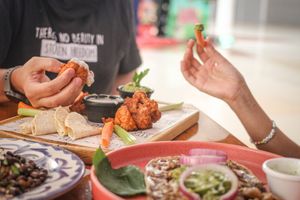Vegan cauliflower wings at Taco City Cafe - Maybe closed in Playa Del Carmen