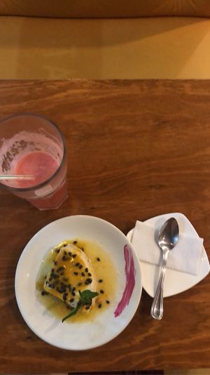 Couldn’t skip dessert and took the maracuja cheesecake. Was good, but in my opinion not the most tasteful dessert I had.  at Taco City Cafe - Maybe closed in Playa Del Carmen