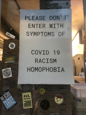 bilboard at Pizza Hood in Thessaloniki